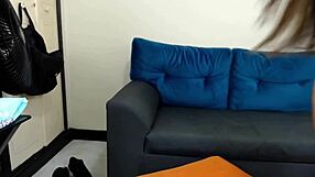 Secretary Spreads Legs and Fucks at the Office Desk