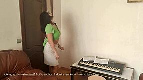 strict teacher swaps music lesson for tantaly doll dick fun