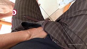 who jerks this monster cock publicly in restaurant?