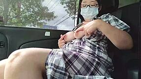 married bride spreads legs masturbating in car full vid