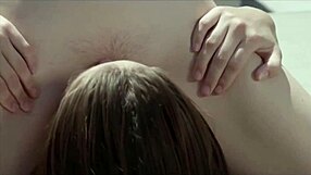 jojo kiss licks charlotte stokely's pussy deep in hot lesbian muff diving kissfest