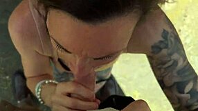 French milf cougar bent over roadside for huge cock doggystyle cumshot facial