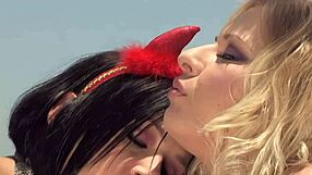 slutty milf in stockings blows big cock then angle fucked hard