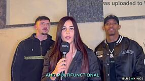 Think this street latina can handle bbc in amateur mmf threesome casting?