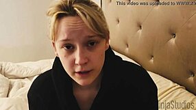 Lesbian Stepsis Begs Brother to Creampie Her Pregnant Pussy!