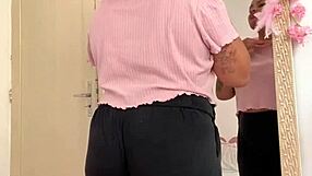 Chubby girl farts prepping for her date