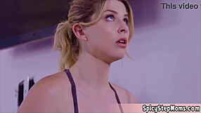 irresistible milf wife riley workouts turn into hot gym sex with big tits