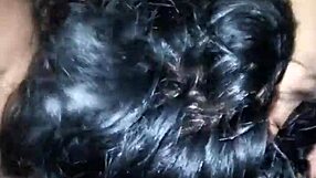 netflix on, latina throat stuffed full of my thick cum load as she gags and swallows every drop