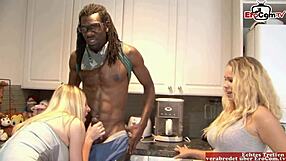 naughty busty blonde milf and teen slut share huge bbc in wild threesome!