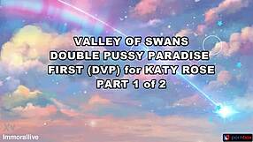 Katy Rose Takes Double Vaginal Paradise in Swans Valley DVP Debut