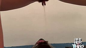 Mistress Forces Slave to Swallow Her Hot Piss Straight from Pussy in BDSM Toilet Session