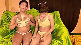 hey girlfriends, wanna watch me face fuck this hot indian milf threesome style?