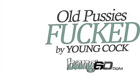 Young Stud Slams Round Granny Ass Like Wild Stallion!