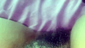 My bushy black ebony pussy throbs with pretty hairy desire and wetness