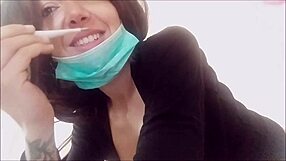 step aunt's rectal exam turns hot with suppository insertion at hospital