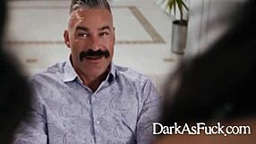 Father-in-Law Marries Lookalike Twins for Sick Wedding Fantasy, Bends Petite Brides Over in FFM Threesome