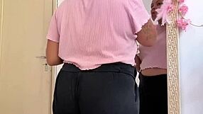 Chubby girl farts prepping for her date