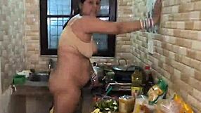 i love my muscular husband's big cock slamming my big ass in the kitchen hardcore