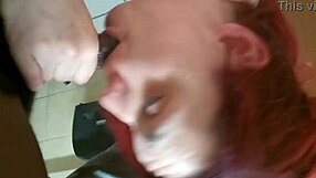 Snow Bunny Redhead Slut Sucks Big Black Cock Outdoor Public Cum Swallow