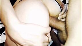 milf screams in rough anal assfucking with gaping hole