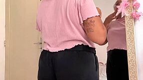 Chubby girl farts prepping for her date