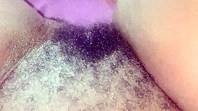 My bushy black ebony pussy throbs with pretty hairy desire and wetness