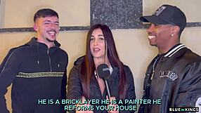 Think this street latina can handle bbc in amateur mmf threesome casting?