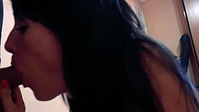 man, this juicy brunette's pussy creams so hard from my deep doggystyle pounding in bed...