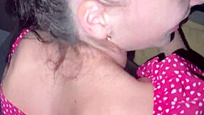 brunette teen sneaks lover home fucks doggystyle pussy bent over while husband sleeps nearby