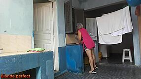 Mature employee fucks boss after catching jerk off