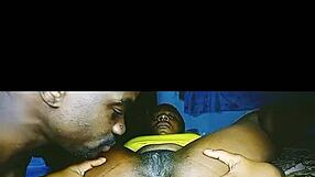 African Teen Slut in Yellow Dress Gets Pussy Eaten and Fingered