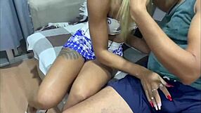 Devious Husband Watches Friend Pound His Tattooed Brazilian Wife Raw