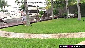 Petite Teen Kimber Woods Enjoys Outdoor Anal With Monster Cock