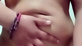 moaning mexican maid slut orgasms hard on machine while slapped in homemade fuck