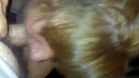 kimberlie blowing my big monster cock all the way down her throat