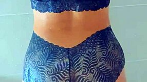 Gorgeous Tanned Latina Teens Shower After Pool with Shaved Pussy Masturbation and Orgasm