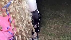 vicky menage sucking that little black dick so good interracial style