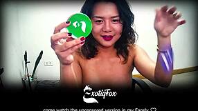 Cute Bubbly Filipina Asian Strips Rips Clothes for JOI Orgasm in HD Private