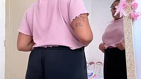 Chubby girl farts prepping for her date