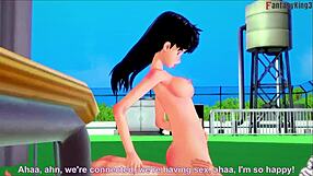 Kagome Rides Hard on Roof in Inuyasha Hentai Full Movie!