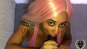 i crave rome major unloading on curvy barbi's pink hair