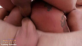 Watch Cute Brazilian Ariella Ferraz Take Double Anal from Four Big Cocks Piss Drink Cum Cocktail?