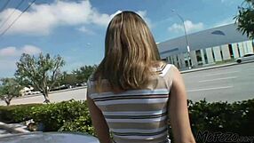 Mofozocom 18-Year-Old Brunette Chokes on Monster Cock Before Daddy Delivers Massive Facial Cumshot