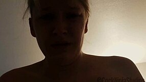 Lesbian Stepsis Begs Brother to Creampie Her Pregnant Pussy!