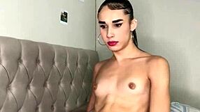 naughty latina trans strokes cute cock 💦😘