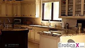 Lusty Scarlett Alexis mounts roommate's monster cock cowgirl after naughty pussy lick