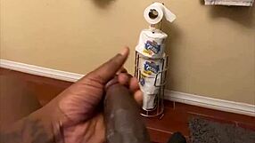 i stroke my huge bbc till thick precum drips out