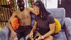 She caught me alone at home now guess who's moaning under big cock