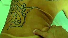 kalena mitrak takes cock while fan jerks off nearby