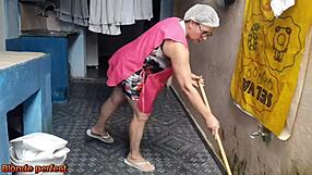 Mature employee fucks boss after catching jerk off